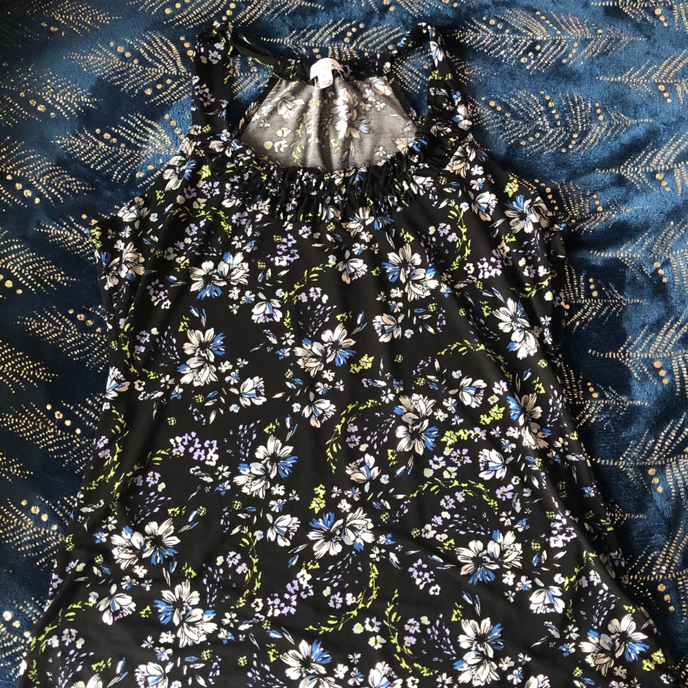 Dressy racer back tank top